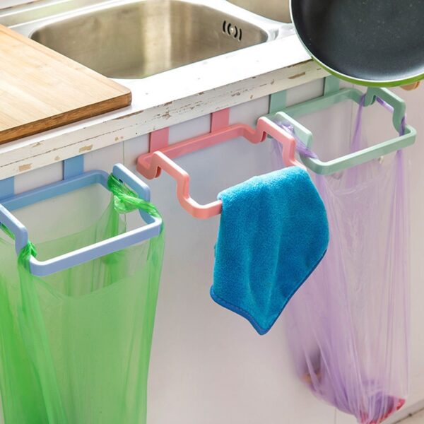 Cupboard Door Mount Trash Bag Holder - Image 4
