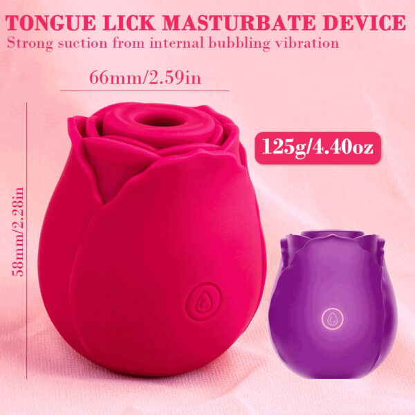 Vaginal Sucking Vibrator in Rose Shape - Image 7