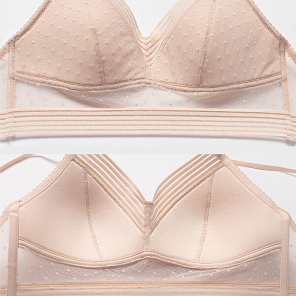 Women's Sheer Setail Wire Free Bra - Image 7